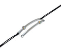 SWAROVSKI and metal connector. 43x5mm. Silver-Citrine Shimmer. Inn.1.5mm