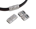 Zamak. Magnetic clasp. Flat. 17x9mm. Silver. Inn.6x2mm.