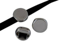 Zamak. Coin. 5x5mm. Silver. Inn.2.5x1.5mm.