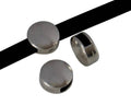 Zamak coin. Slider. 10mm. Silver. Inn.5x2.5mm
