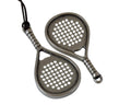 Blade paddle pendant. Zamak. 54x27mm. Silver. Inn2.5mm