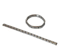 Stainless steel 304. Rectangule. 10x9x4mm. Silver. Adaptable pieces