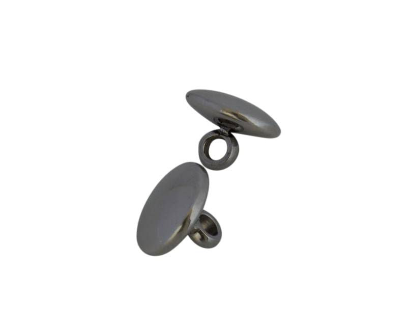 Stainless steel 304. Coin. 8x7mm. Silver. Inn.2mm