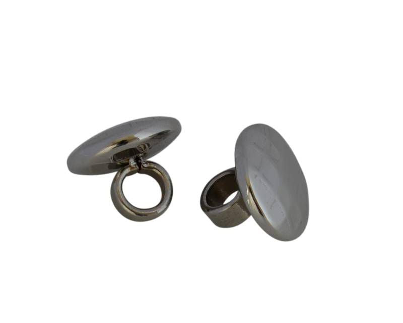 Stainless steel 304. Coin. 12x12x4mm. Silver. Inn.4mm