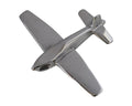 Stainless steel 316L. Airplain pendant. 48x41x9mm. Silver. Inn.3.5x4.5mm