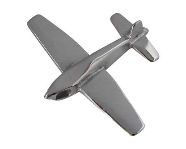 Stainless steel 316L. Airplain pendant. 48x41x9mm. Silver. Inn.3.5x4.5mm