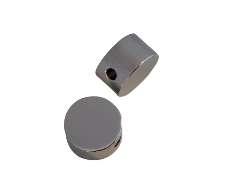 Stainless steel 304. Coin. 9x5.5mm. Silver. Inn.2mm