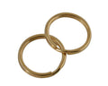Stainless steel 304. Key split ring. 20x20x1.5mm. Gold