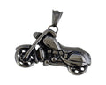 Stainless steel 316L. Motorcycle pendant. 43x27x8mm. Silver. Inn.5x8mm