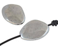 Zamak irregular slider. 35x27mm. Silver. Int.1.8mm