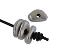 Zamak rondell. 16x11x4,5mm. Silver. Inn.3mm
