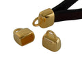 Zamak ending 11.6x8.7mm. Gold. Inn.6x4mm