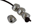 Irregular zamak slider 14x9mm. Silver. Inn.3mm