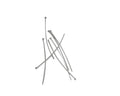 Brass headpin. 50x0.7mm. Silver