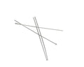 Brass headpin. 50x0.7mm. Silver