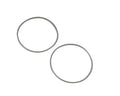 Brass Ring. 50mm. Silver. Inn.48mm