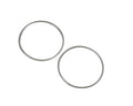 Brass Ring. 30mm. Silver. Int.28mm