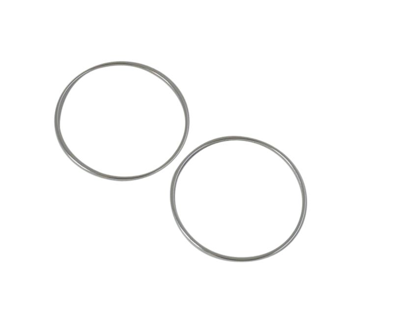 Brass Ring. 30mm. Silver. Int.28mm
