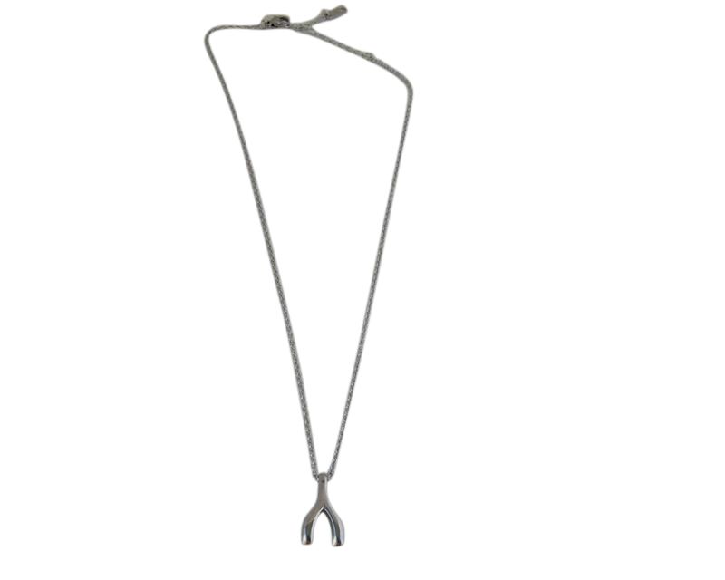 Stainless Steel necklace 316L. Short 15.7inch. Silver