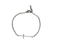 Stainless Steel bracelet 316L. 7inch Cross. Silver