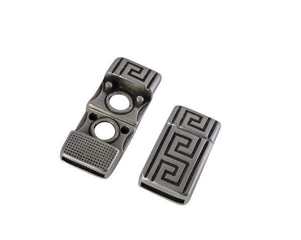 Magnetic clasp 21x12mm. Zamak-Silver. Inn 10x2mm