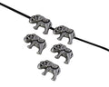 Elephant bead 14x10mm. Zamak-Silver. Inn.1.5mm