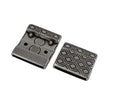 Magnetic clasp 19.5x22.5mm. Zamak-Silver. Inn 20x2mm
