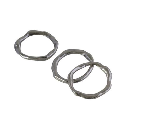 Ring Zamak 30,5x30,5x4,8mm. Silver