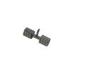 Weight pendant. Stainless Steel 304. 35x14mm. Silver. Inn.4.5x9mm