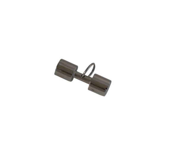 Weight pendant. Stainless Steel 316L. 30x1.mm. Plateado. Inn.8mm
