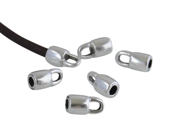 Ending Zamak 8.5x5mm. Silver. Inn.2.5mm