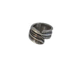 Feather Ring Zamak 21x16mm. Silver. Nº17