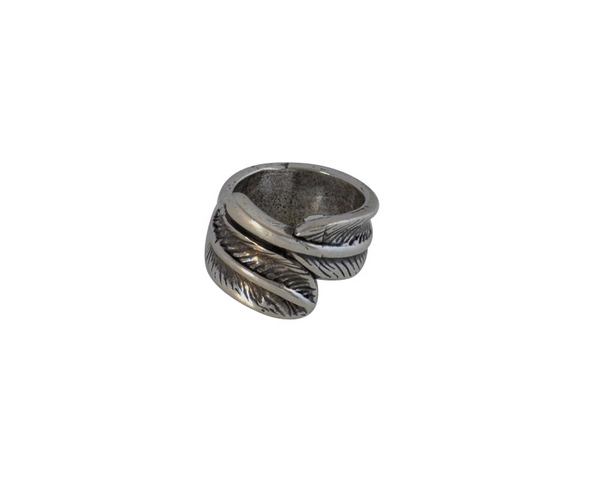 Feather Ring Zamak 21x16mm. Silver. Nº17