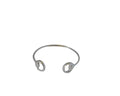 Brass adjustable bracelet 68mm. Silver