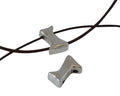 Zamak spacer 2 holes 24x13mm. Silver. Inn.3mm
