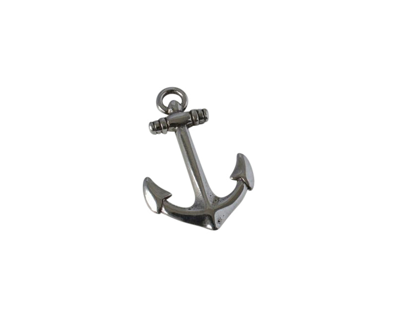 Zamak anchor pendant 42x28mm. Silver. Inn. 5x3mm.