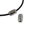 Zamak tube 19x13mm. Silver. Inn. 5mm.