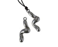 Zamak pendant 41x17mm. Silver. Inn. 3mm.