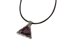 Swarovski and metal pendant 38x30mm. Silver-Antique Pink. Inn.4.8mm