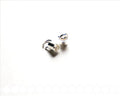 927 SILVER. Round end cap / open ring. Inn. 4mm 8 PCs