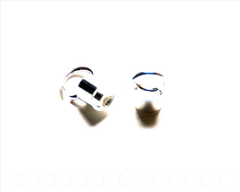 928 SILVER. Round end cap / open ring. Inn. 5mm 6 PCs