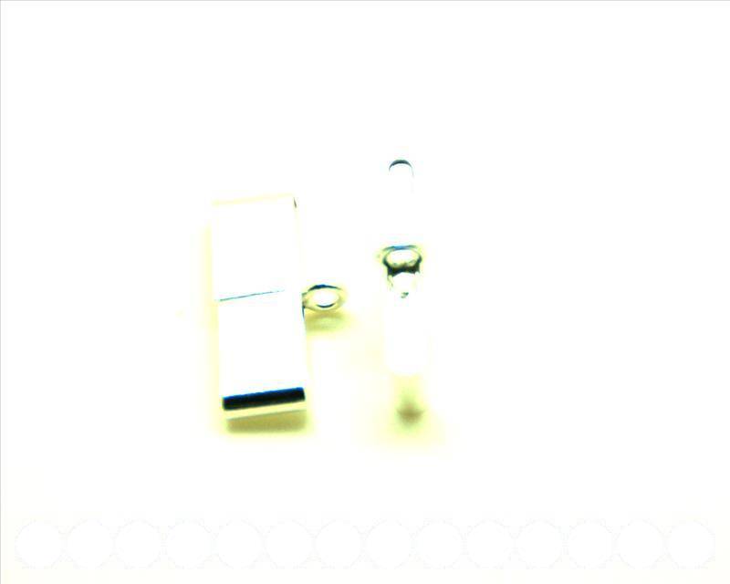 926 SILVER.End cap.21x2.8mm. Silver color. Inn. 20x2mm.