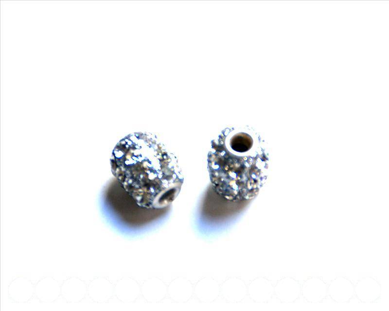 Resin. Barrel, 10x13mm. Cristal. Inn. 3mm. approx. 2 Ud.