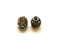 Acrylic. Barrel. 15x12mm. Brown. Inn.3mm. approx.