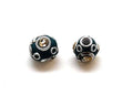 Resin. Round. 12mm. Sea green. Inn.3mm.approx.