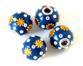 Resin. Round. 13mm. Light blue. Inn.3mm.