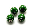 Resin. Round. 13mm. Green. Inn.3mm.approx.