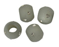 Resin/Swarovski. Rondelle. 12x9mm. Grey-crystal. Inn.6mm.Best Quality.