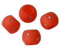 Resin/Swarovski. Rondelle. 12x19mm. Light red-crystal. Inn.6mm. Best Quality