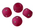 Resin/Swarovski. Rondelle. 12x19mm. Fuchsia2-crystal. Inn.6mm. Best Quality